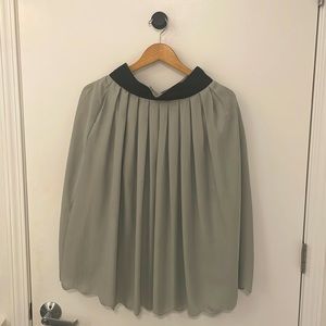 Olive Flare Skirt